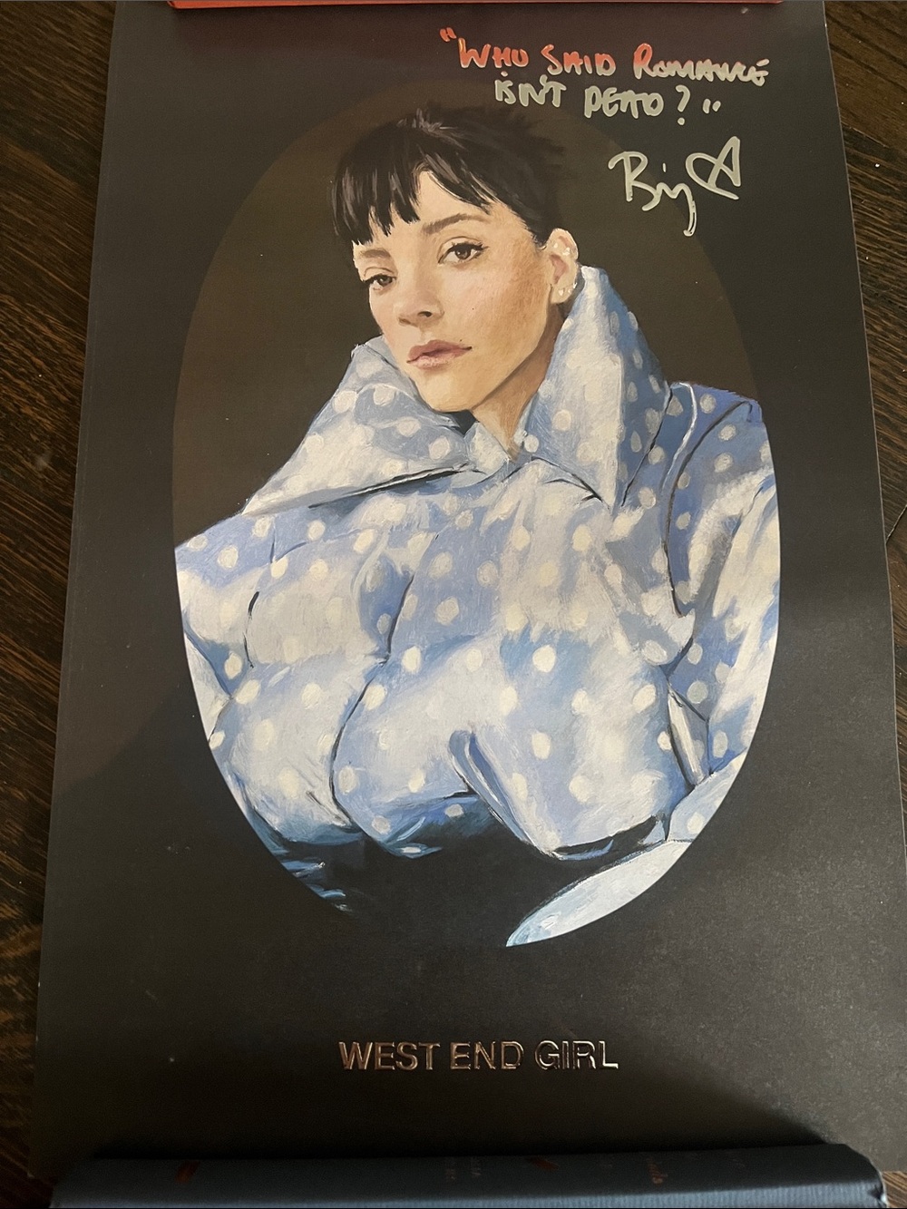 Lily Allen West End Girl VIP Poster
